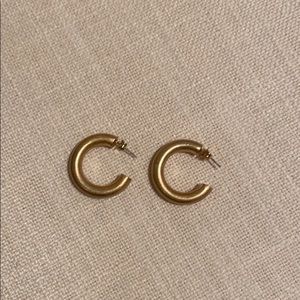 Gold hoop earrings